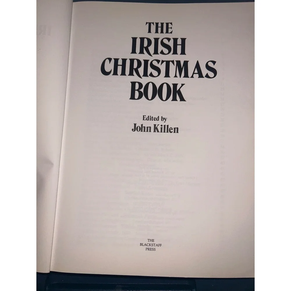 1994 Vintage The Irish Christmas Book John Killen Irish Literature